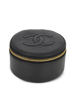 CHANEL ビンテージ 1997年頃 CCレザー ジュエリーポーチ - ブラック - サムネイル1
