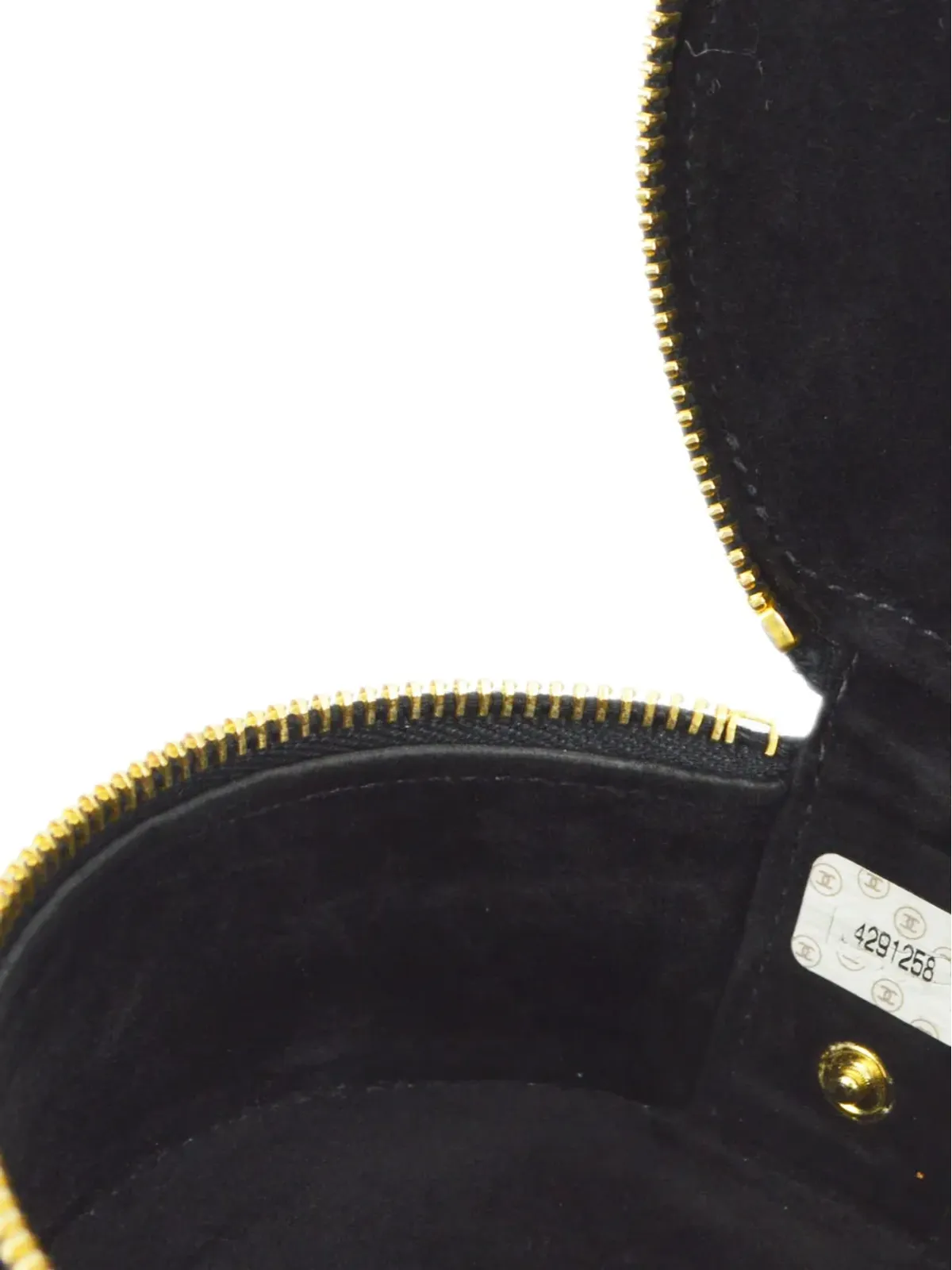 CHANEL ビンテージ 1997年頃 CCレザー ジュエリーポーチ - ブラック - 画像5