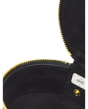 CHANEL ビンテージ 1997年頃 CCレザー ジュエリーポーチ - ブラック - サムネイル5