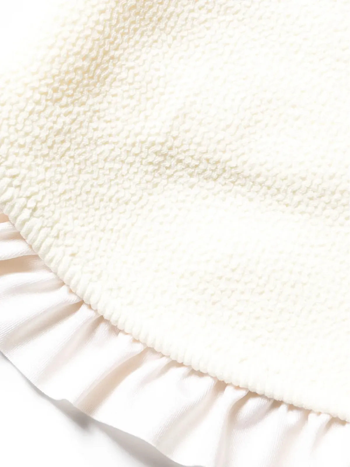 PARAMIDONNA Kylie ruffled-trim bandeau bikini - Neutrals - 画像3
