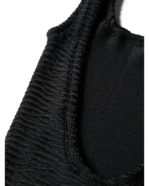 PARAMIDONNA Hailey crinkled swimsuit - Black - サムネイル3