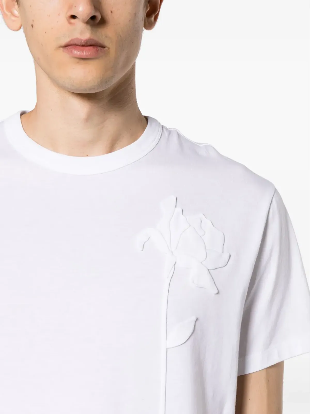 Valentino Garavani 花柄刺繍入り Tシャツ - ホワイト - 画像5