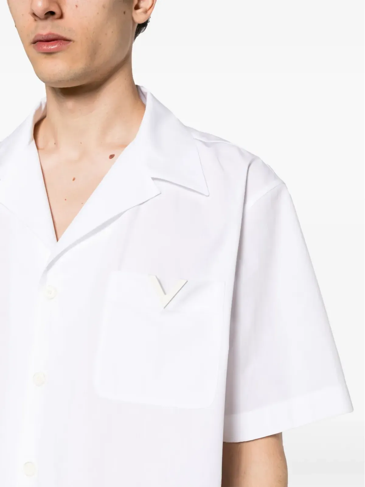 Valentino Garavani V-detail ボウリングシャツ - 画像5