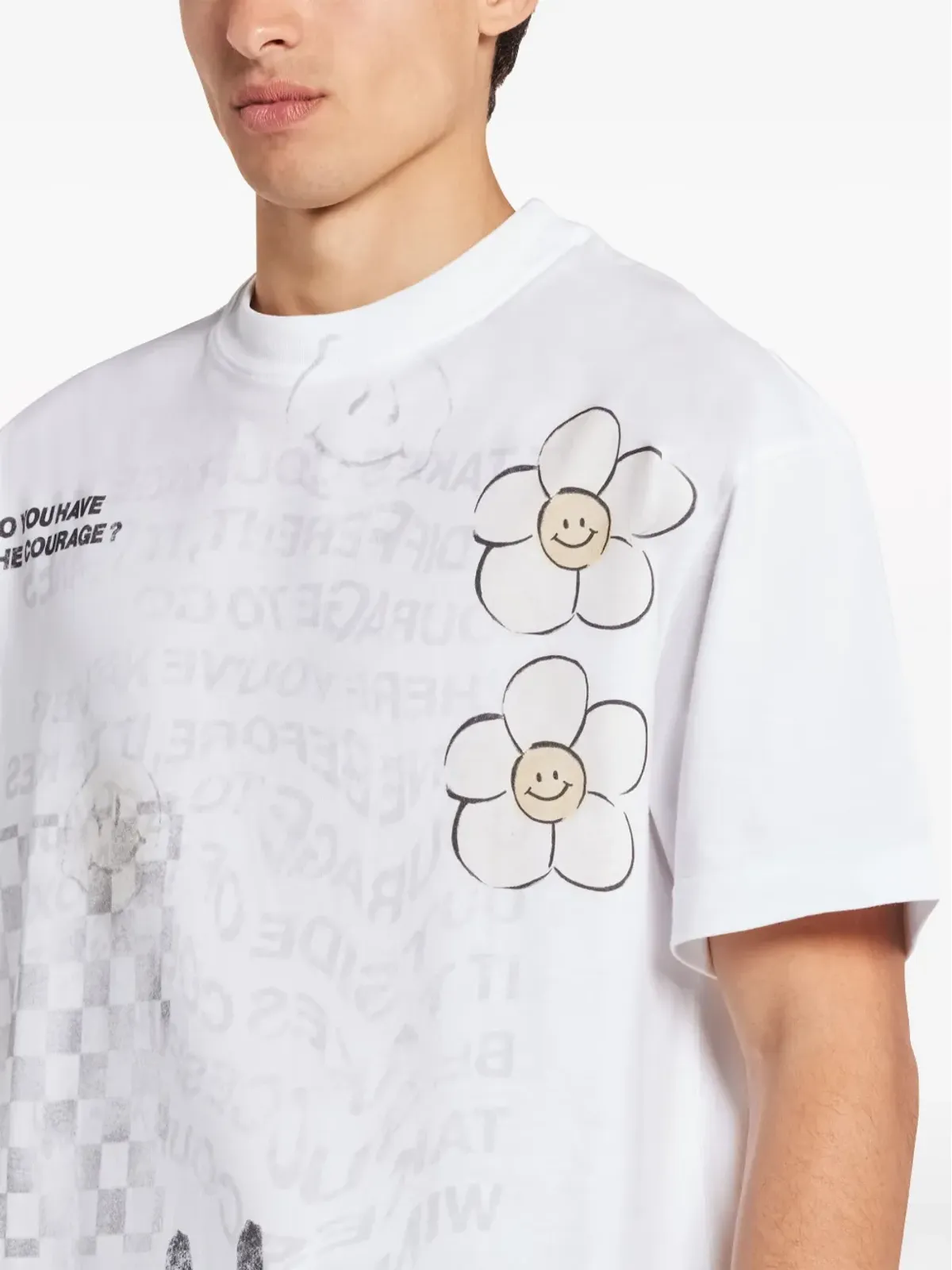 MOUTY グラフィックプリント コットン Tシャツ - 画像5