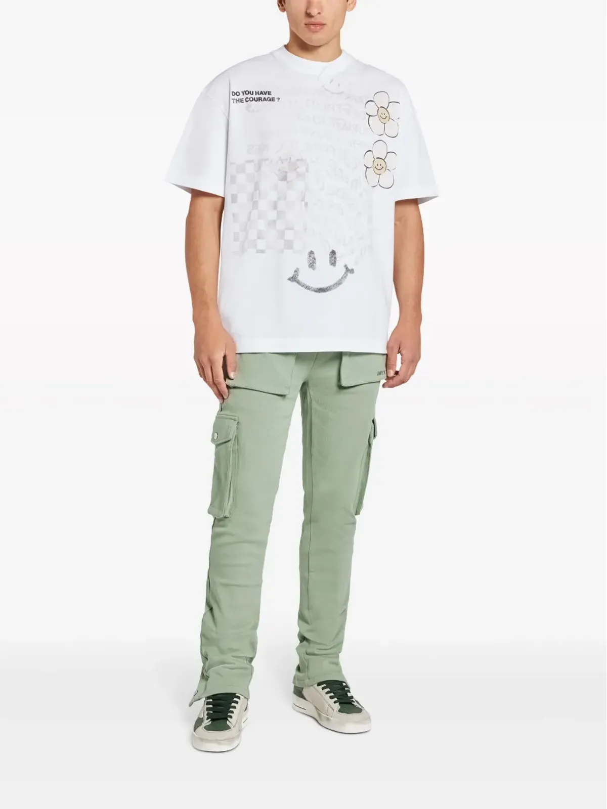 MOUTY グラフィックプリント コットン Tシャツ - 画像2