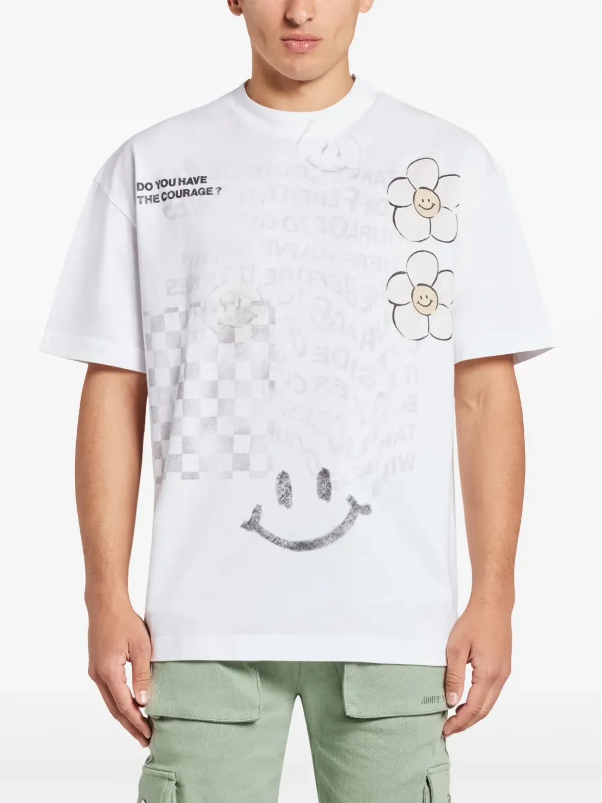MOUTY グラフィックプリント コットン Tシャツ - 画像3
