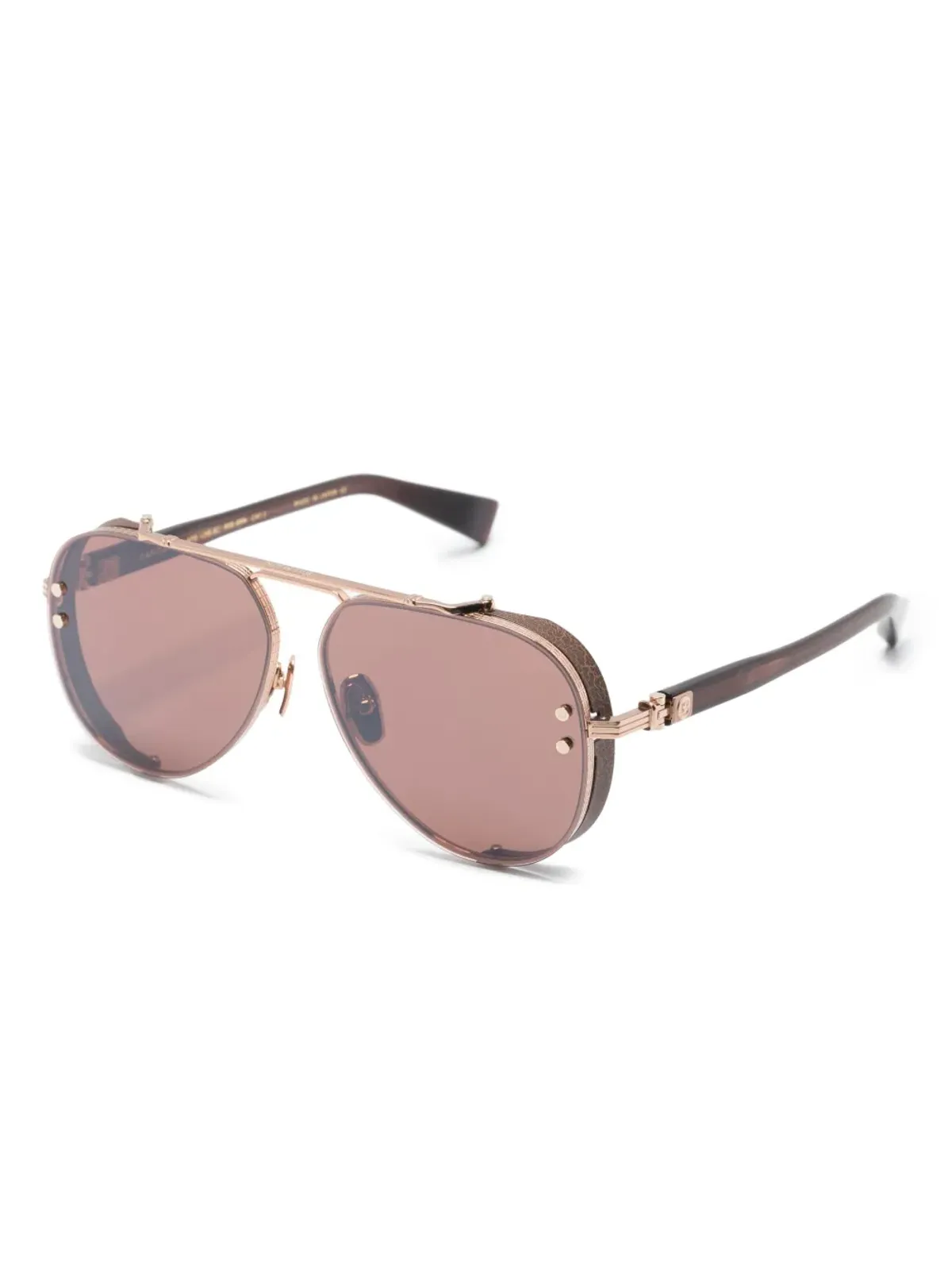 Balmain Eyewear Captaineオーバルフレームグラデーションサングラス - 画像2