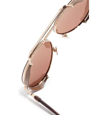 Balmain Eyewear Captaineオーバルフレームグラデーションサングラス - サムネイル3