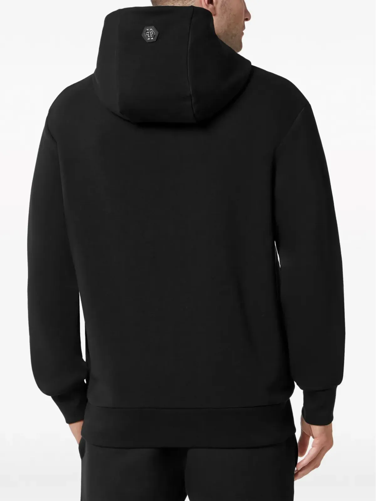 Philipp Plein ロゴプリント コットン混紡 フーディ - ブラック - 画像3