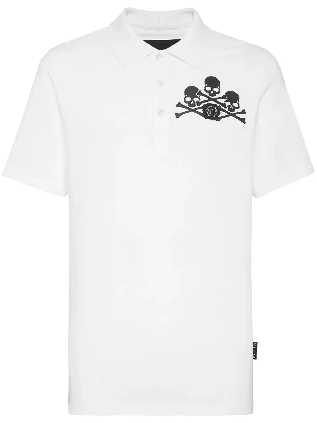 Philipp Plein スカルロゴ ポロシャツ - 画像1