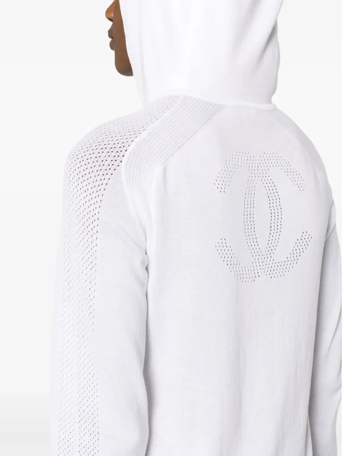 CHANEL ビンテージ 2000年頃 CCロゴ コットン フーディー - ホワイト - 画像5