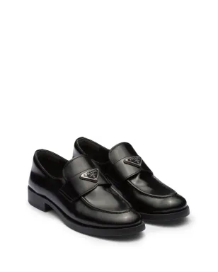 Prada レザー ローファー - ブラック - サムネイル2