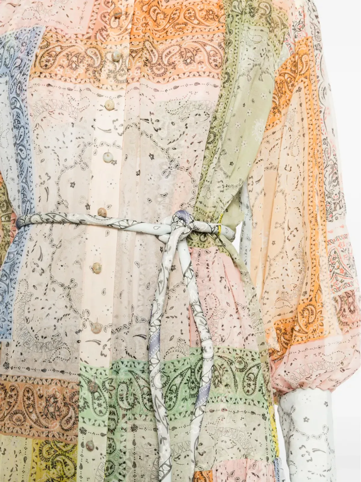 ZIMMERMANN マッチメーカー バンダナパッチプリント ミニドレス - 画像5