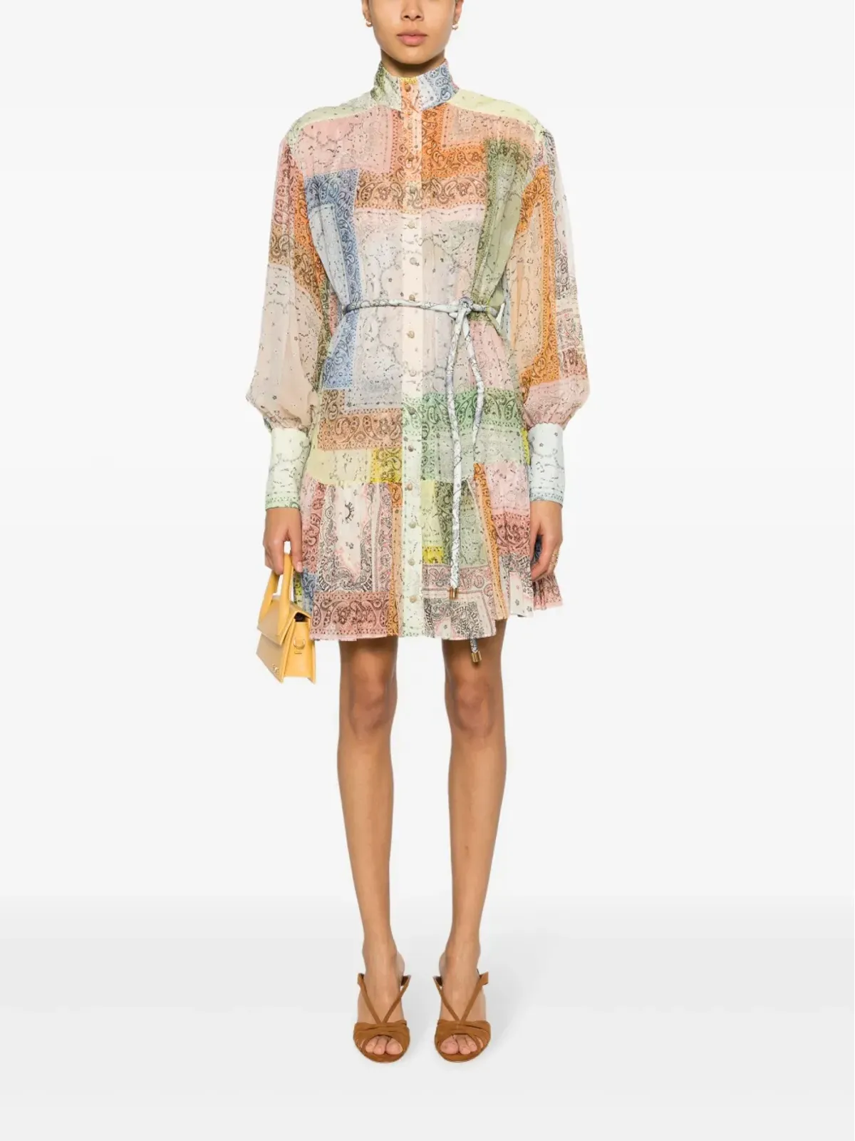 ZIMMERMANN マッチメーカー バンダナパッチプリント ミニドレス - 画像2