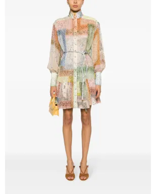 ZIMMERMANN マッチメーカー バンダナパッチプリント ミニドレス - サムネイル2