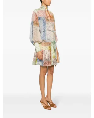 ZIMMERMANN マッチメーカー バンダナパッチプリント ミニドレス - サムネイル3
