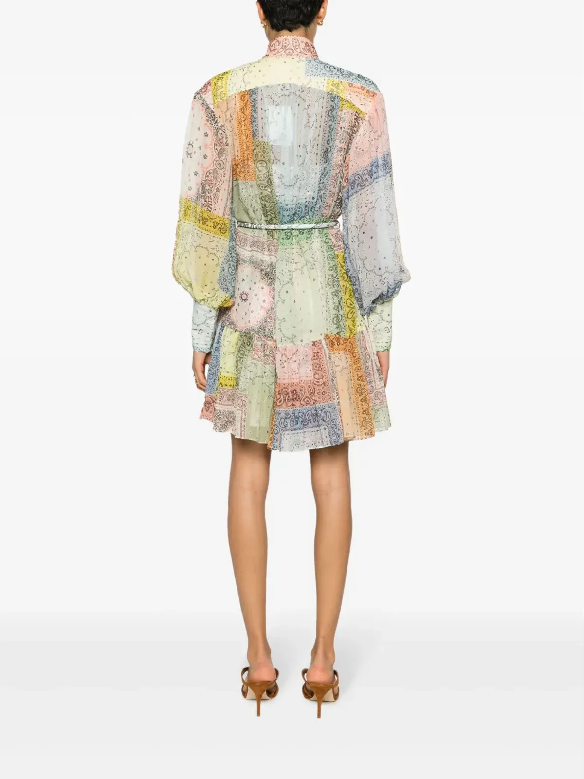 ZIMMERMANN マッチメーカー バンダナパッチプリント ミニドレス - 画像4