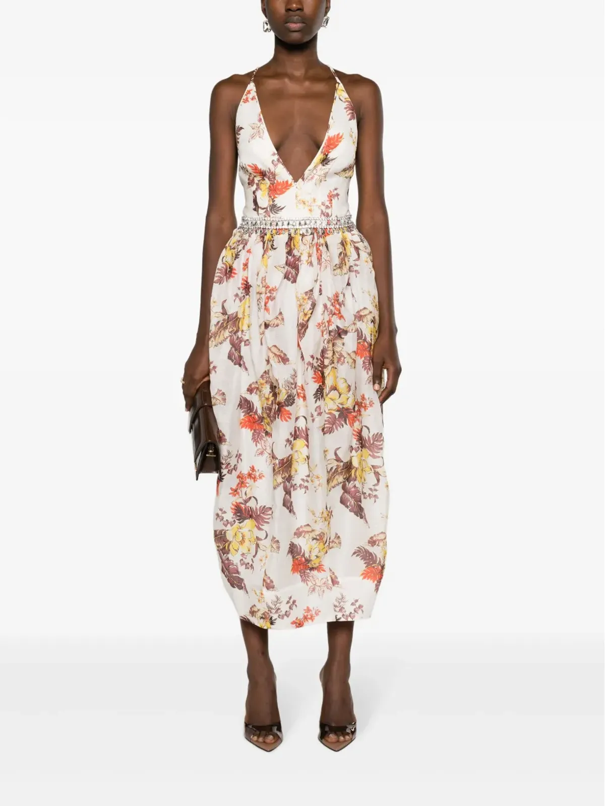 ZIMMERMANN マッチメーカー・チューリップ花柄プリント ミディドレス - 画像2