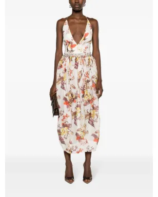 ZIMMERMANN マッチメーカー・チューリップ花柄プリント ミディドレス - サムネイル2