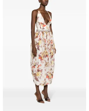 ZIMMERMANN マッチメーカー・チューリップ花柄プリント ミディドレス - サムネイル3