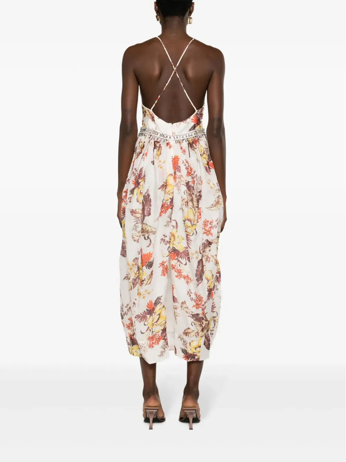 ZIMMERMANN マッチメーカー・チューリップ花柄プリント ミディドレス - 画像4