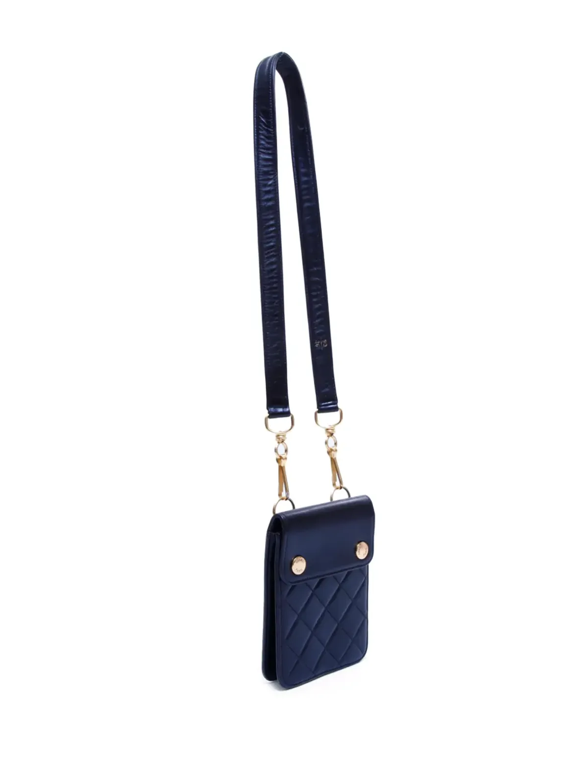 CHANEL ビンテージ 2011 ダイヤモンドキルティング ミニバッグ - ブラック - 画像3