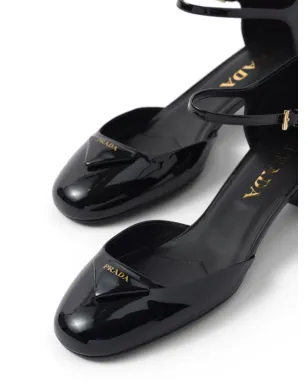 Prada ロゴプレートパンプス - ブラック - サムネイル5
