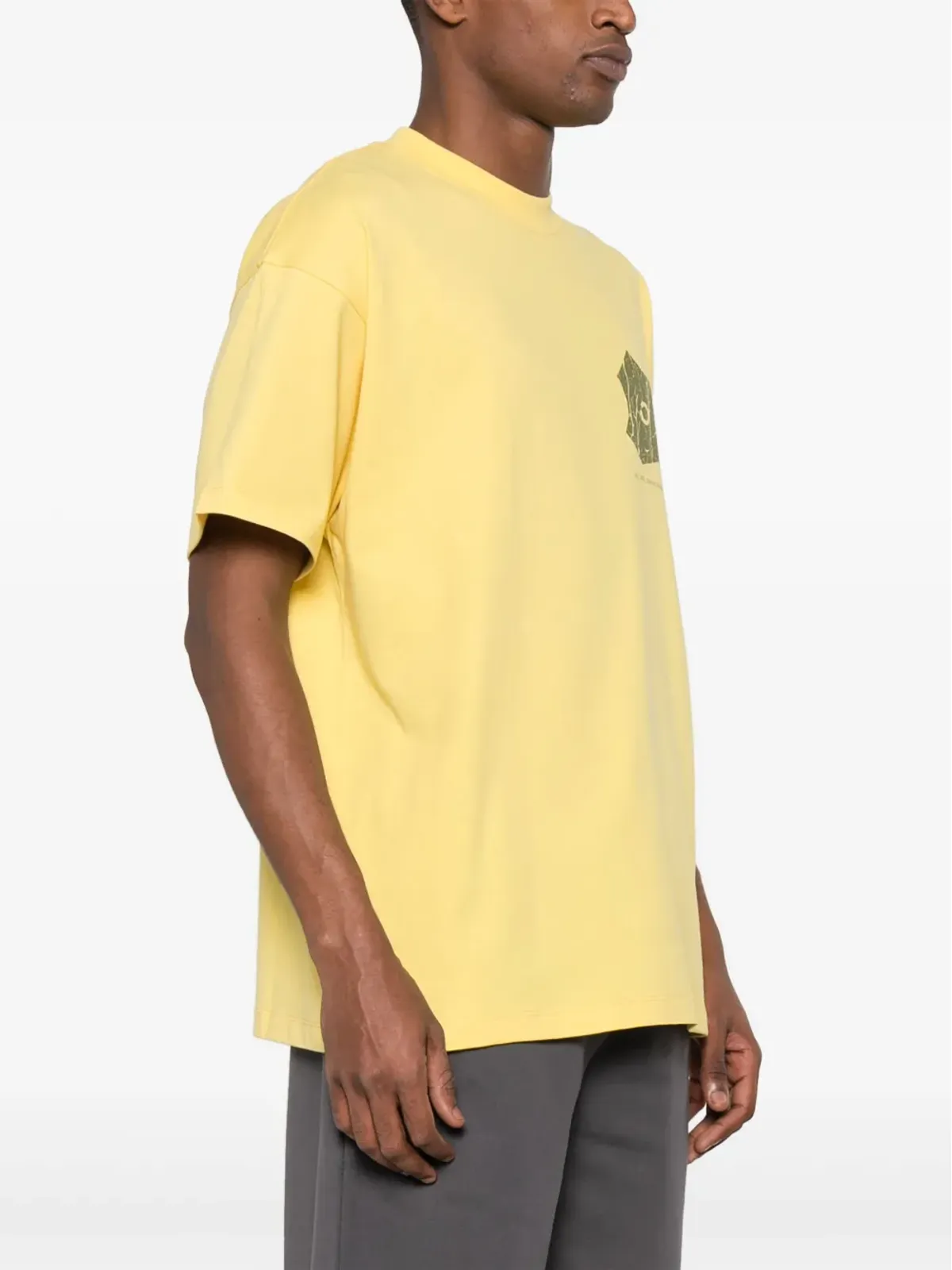 OBJECTS IV LIFE ロゴプリント クルーネック Tシャツ - Yellow - 画像5