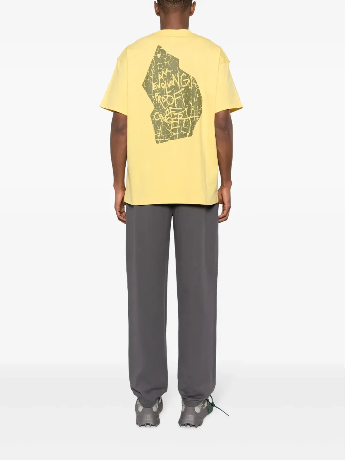 OBJECTS IV LIFE ロゴプリント クルーネック Tシャツ - Yellow - 画像2