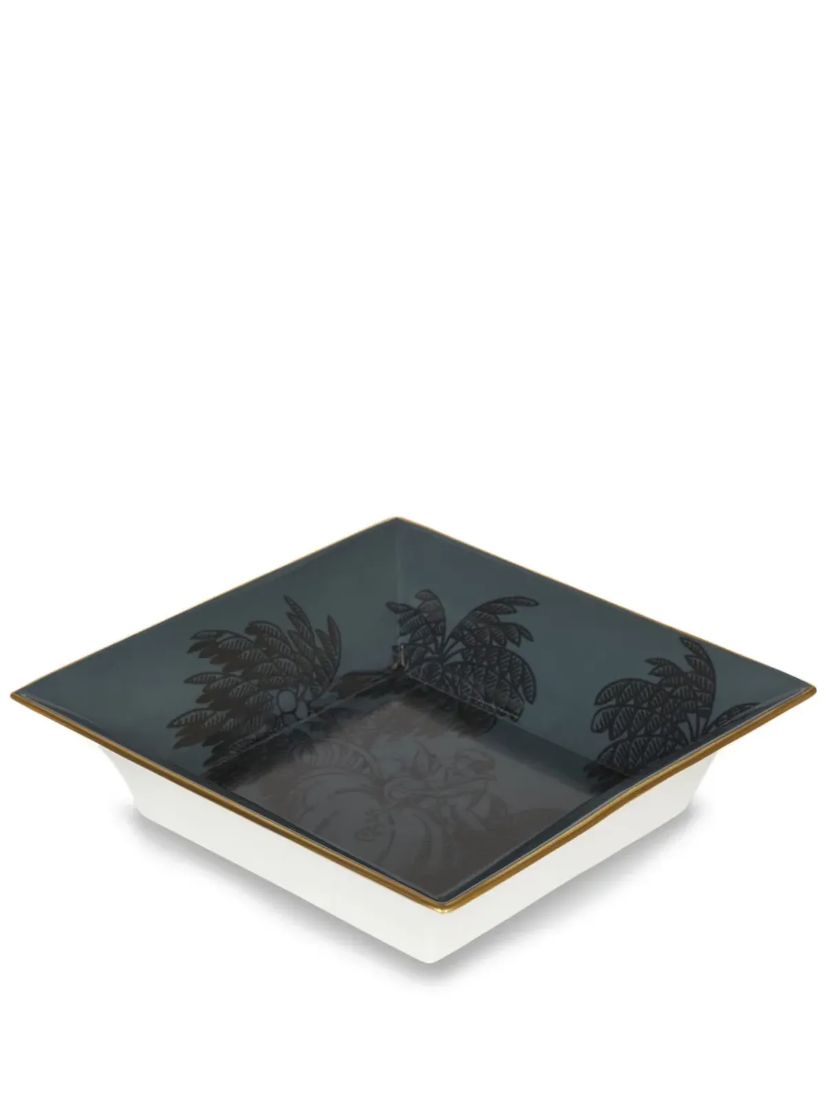 ETRO イラストプリント磁器トレイ（24×24cm）- グリーン - 画像1