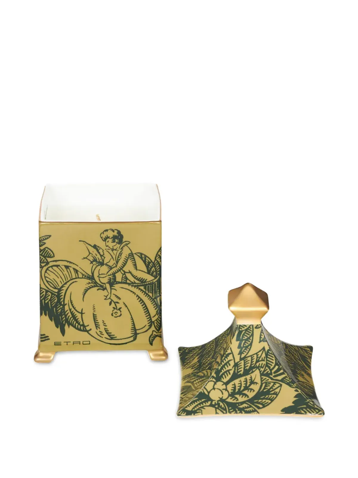 ETRO HOME Amantiモチーフの磁器キャンドルホルダー - 画像2