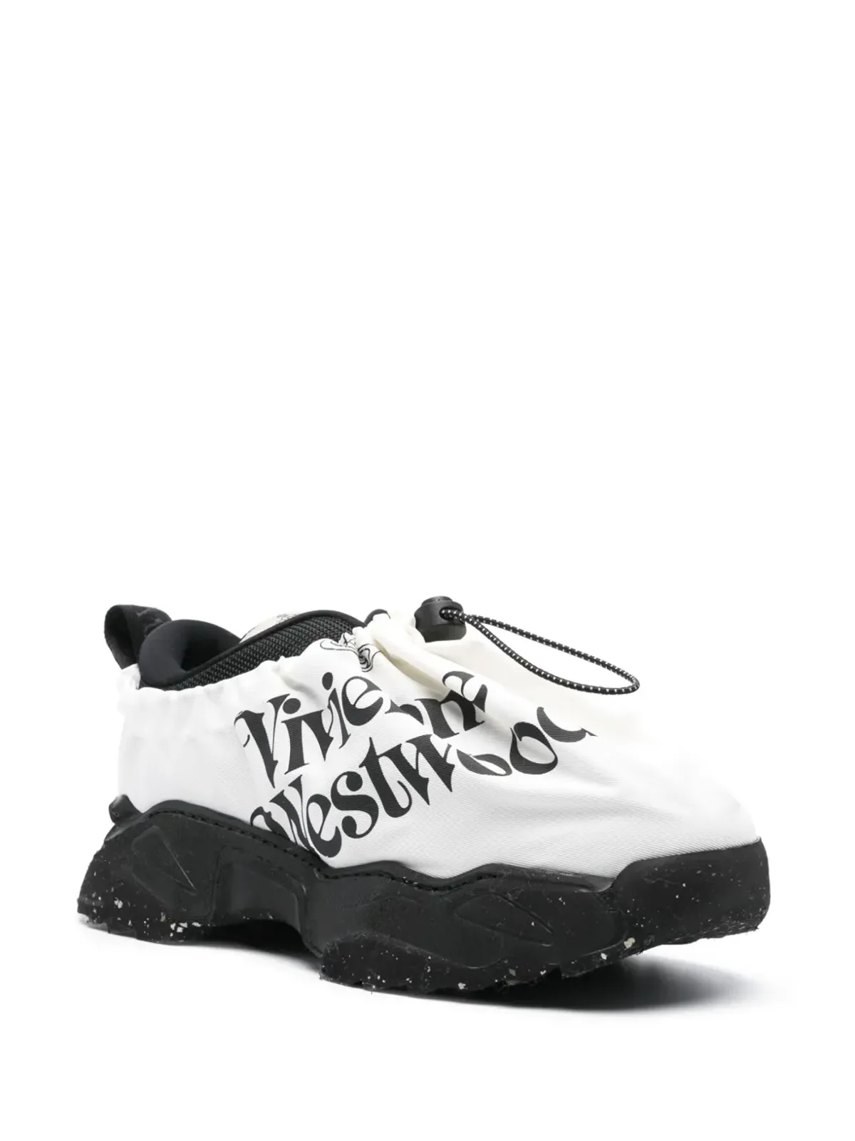 Vivienne Westwood ロゴプリント レイヤード スニーカー - ブラック - 画像2