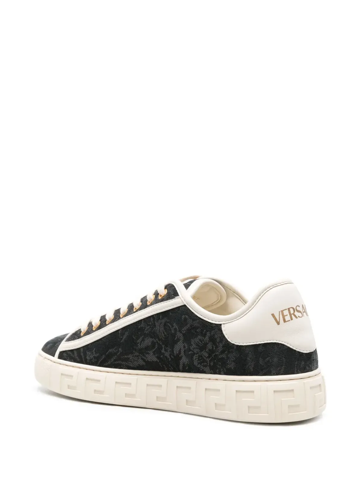 Versace バロッコ グレカ スニーカー - ブラック - 画像3