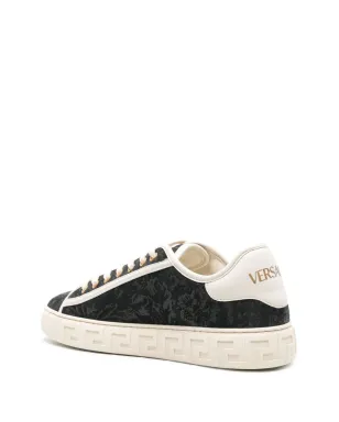 Versace バロッコ グレカ スニーカー - ブラック - サムネイル3