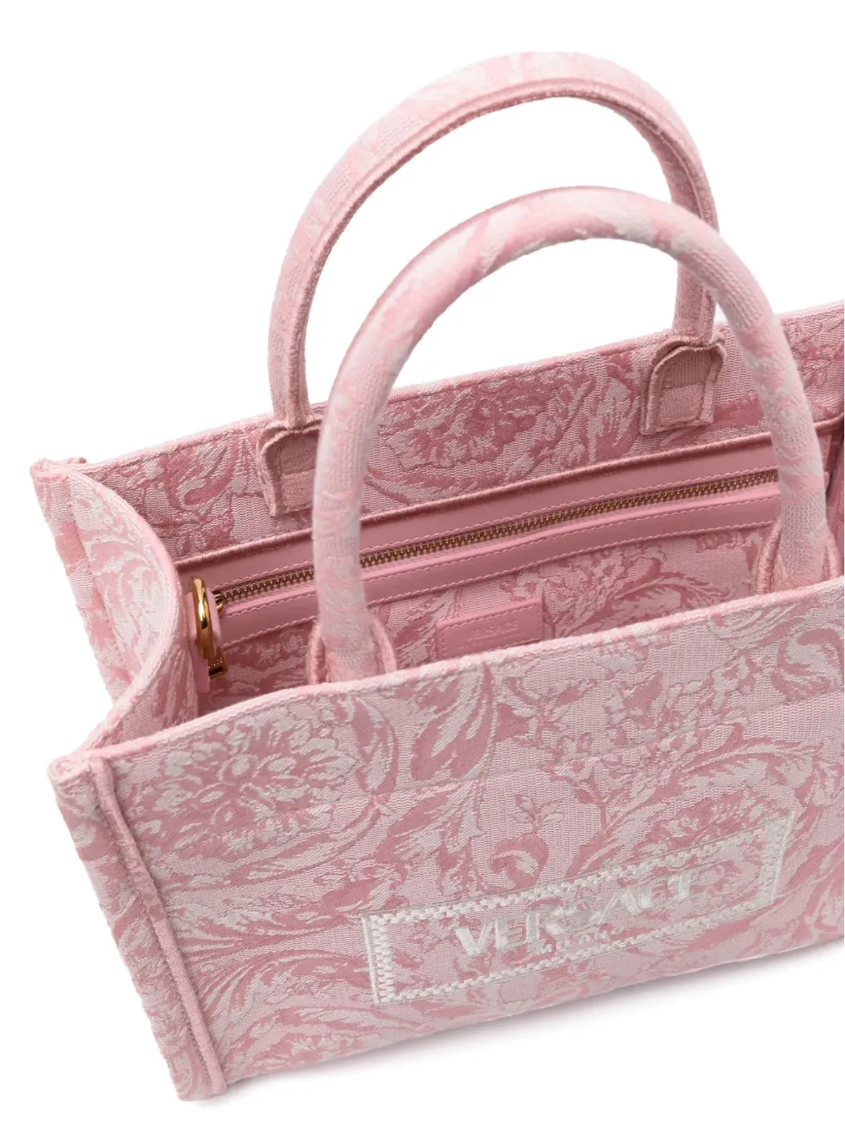 Versace 小型 Barocco Athena トートバッグ - 画像5