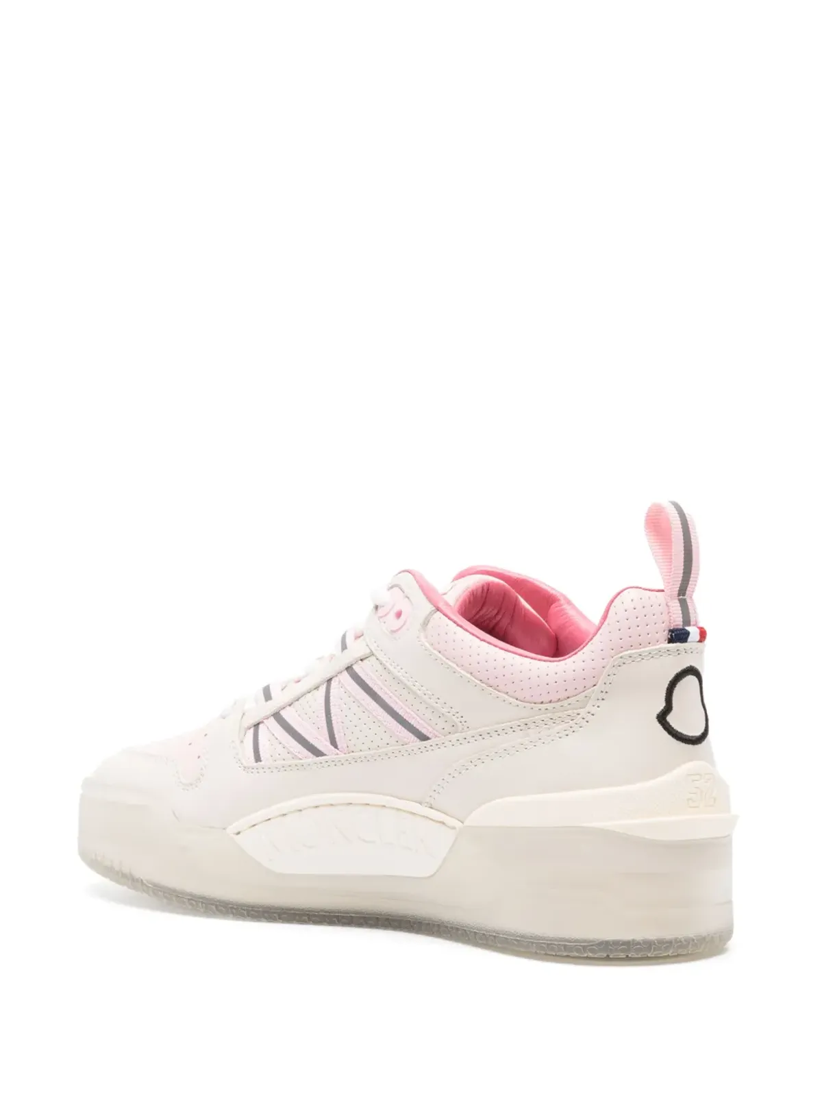 Moncler ピボット パネルドレザー スニーカー - ピンク - 画像3