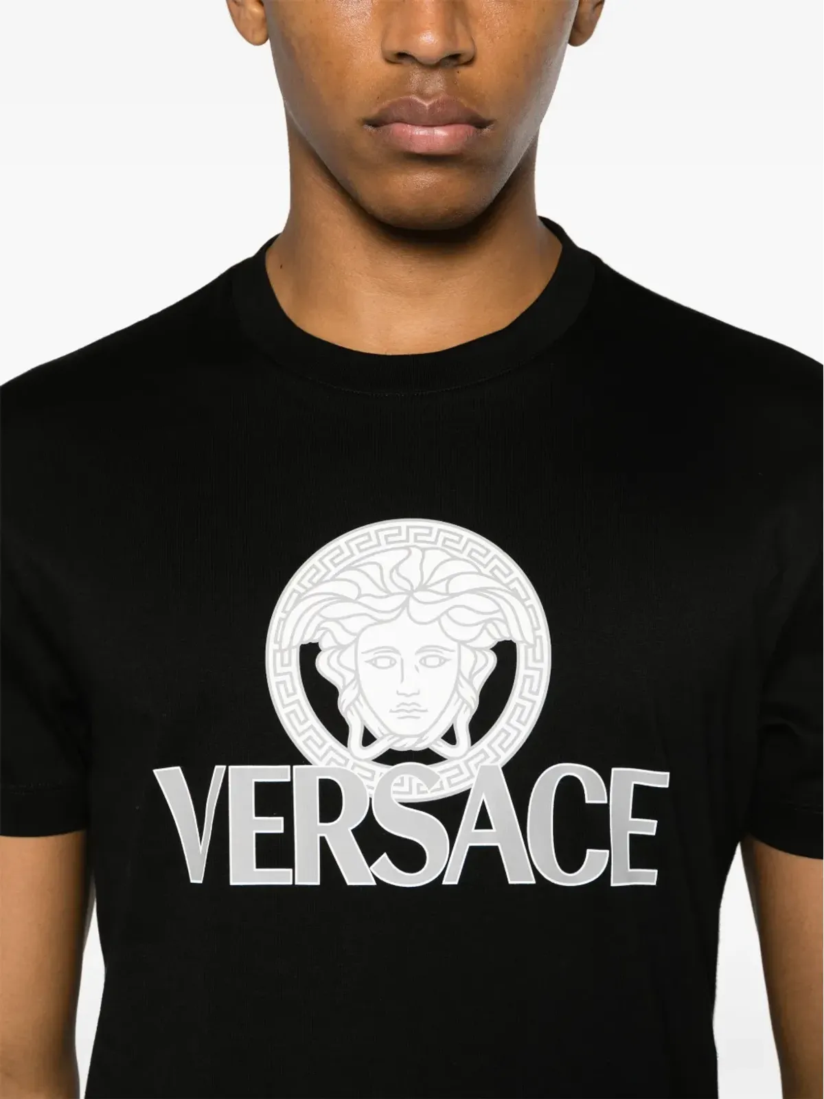 Versace メデュサ ロゴプリント Tシャツ - 画像5