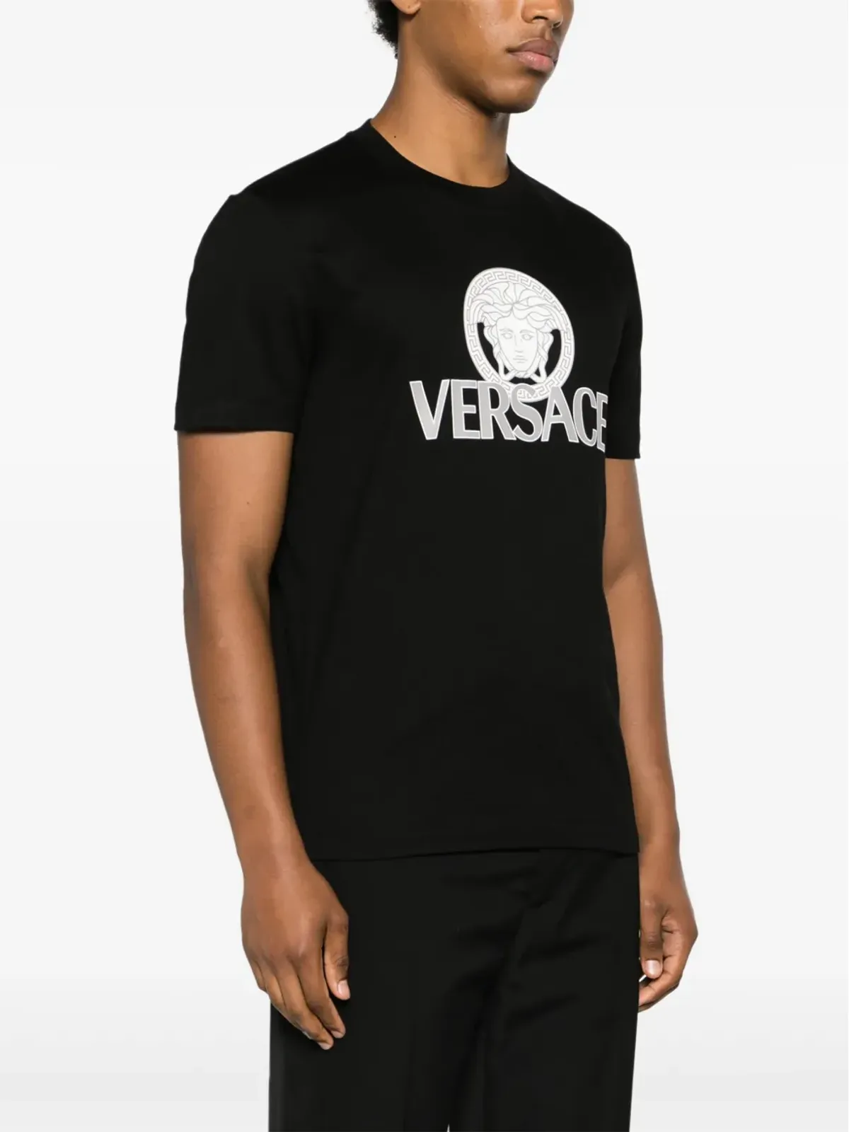Versace メデュサ ロゴプリント Tシャツ - 画像3