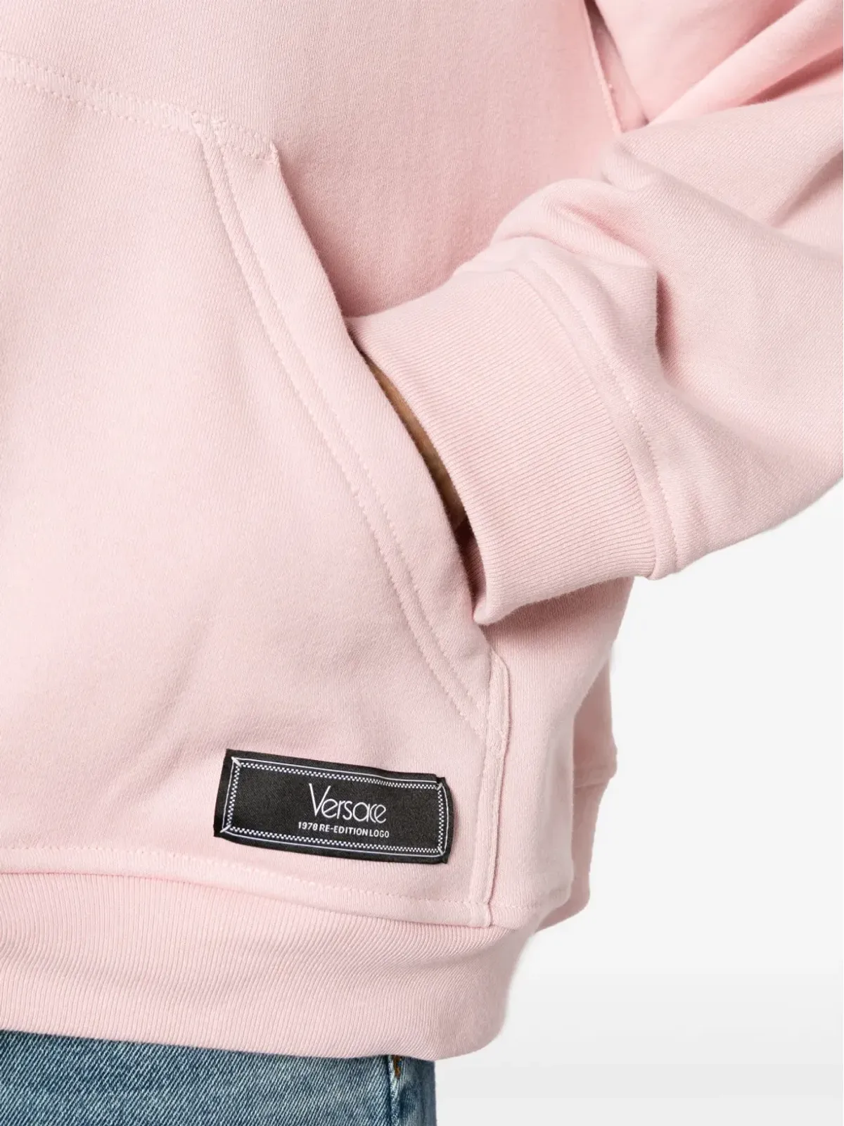 Versace 1978 Re-Edition ロゴ刺繍フード付きパーカー - 画像5