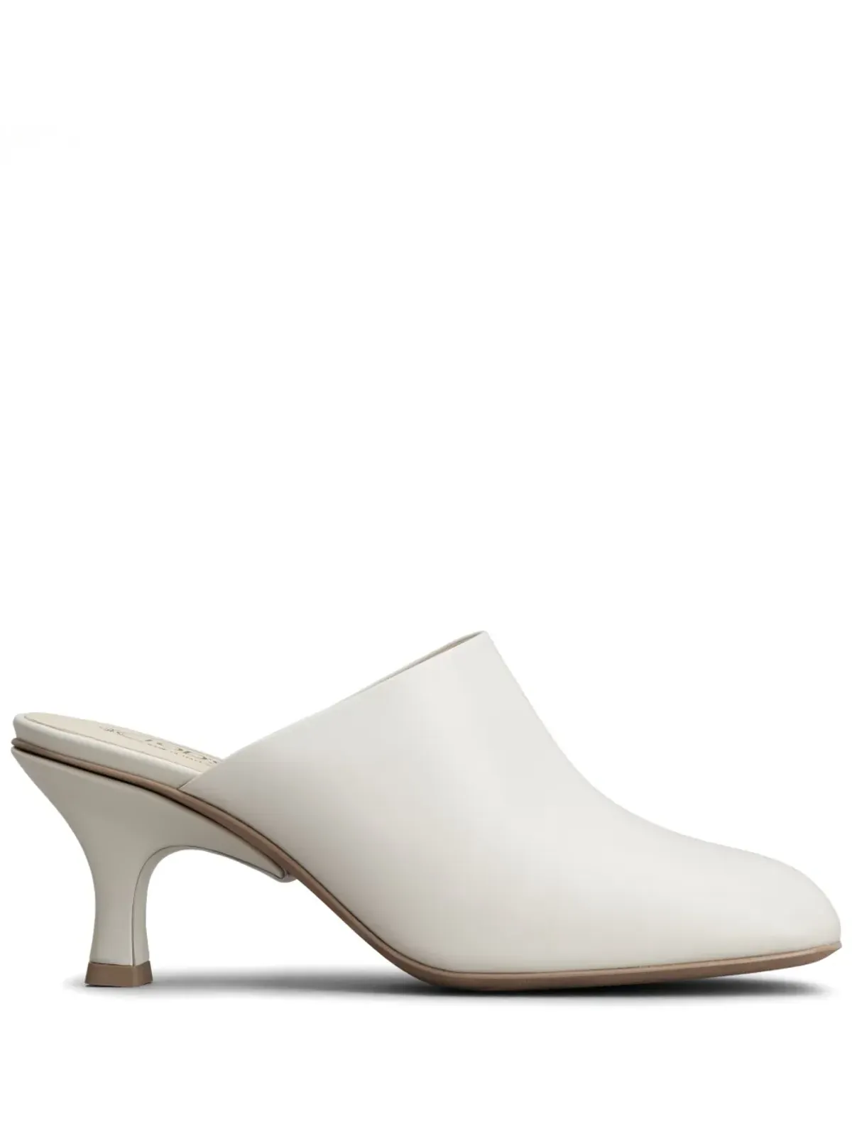 Tod's 65 レザー ミュール ホワイト - 画像1