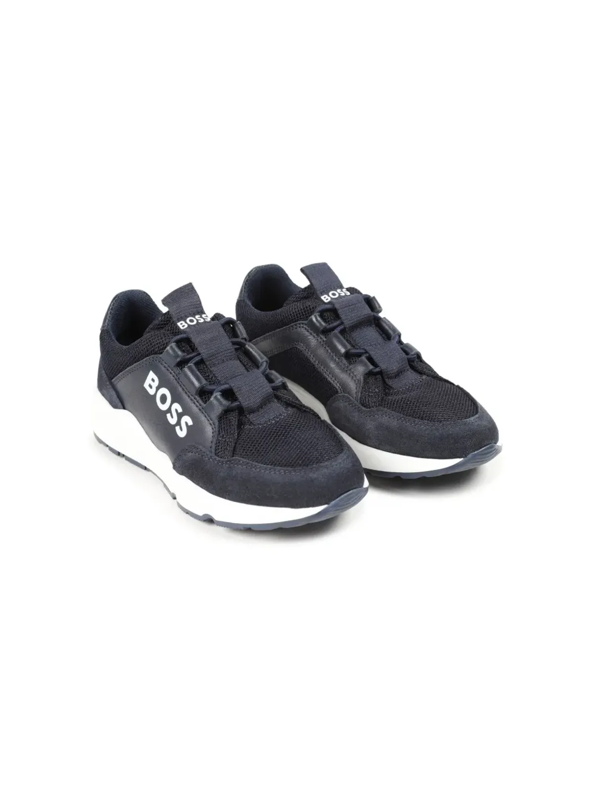 BOSS Kidswear ロゴプリント スリップオンスニーカー - 画像1