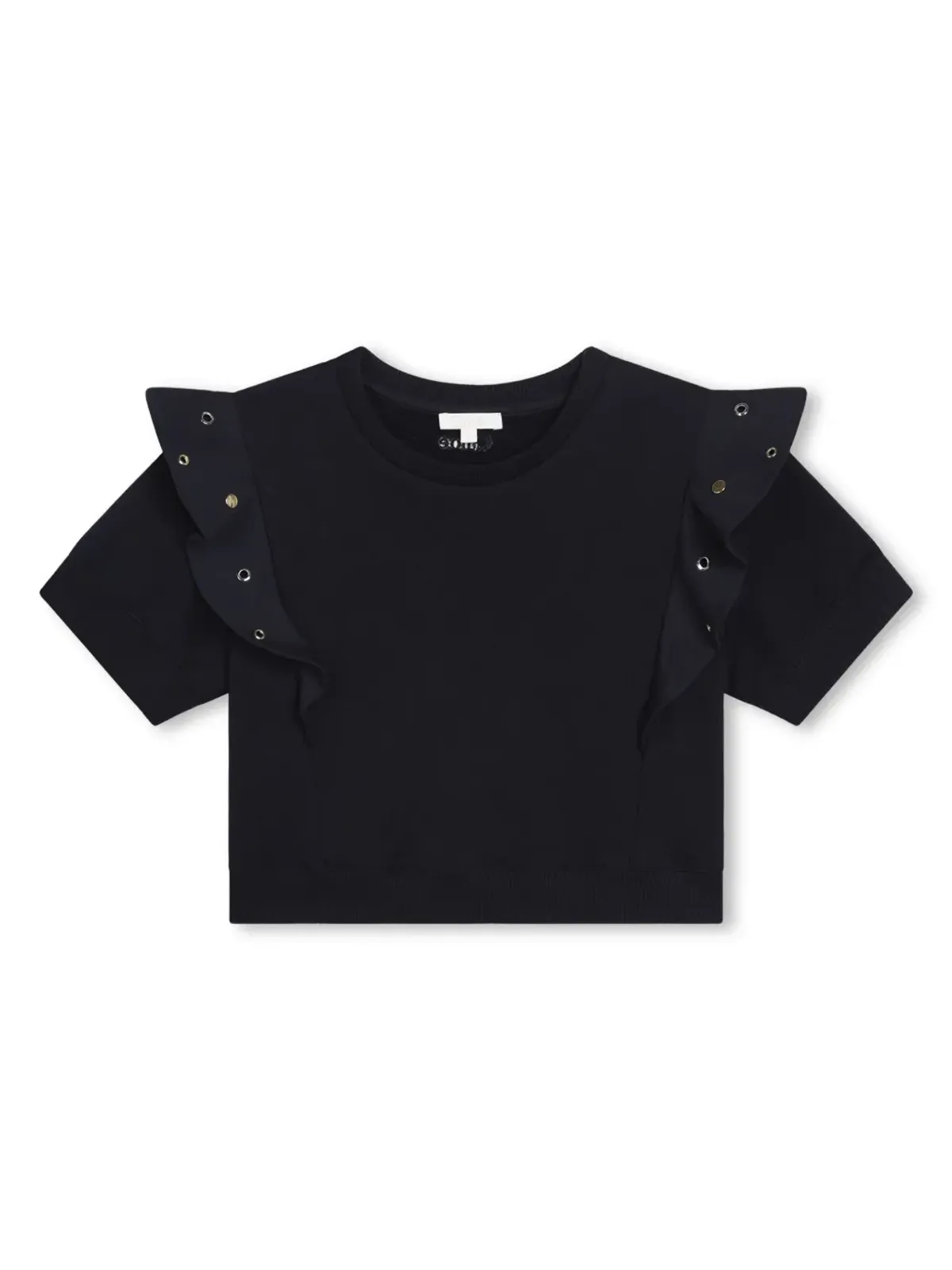 Chloé Kids フリル付きコットンTシャツ - 画像1