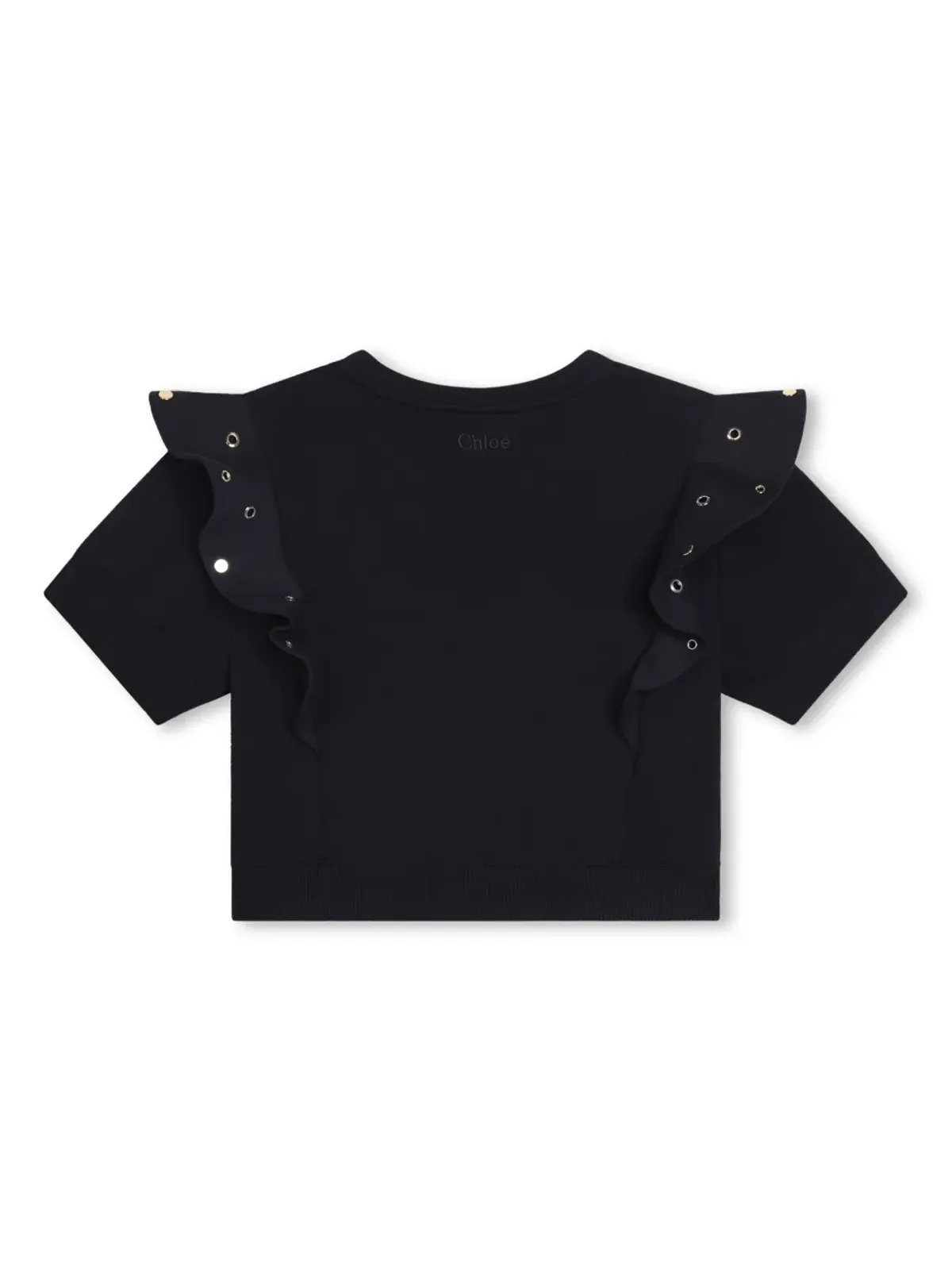 Chloé Kids フリル付きコットンTシャツ - 画像2