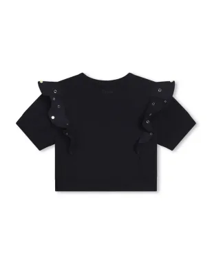 Chloé Kids フリル付きコットンTシャツ - サムネイル2