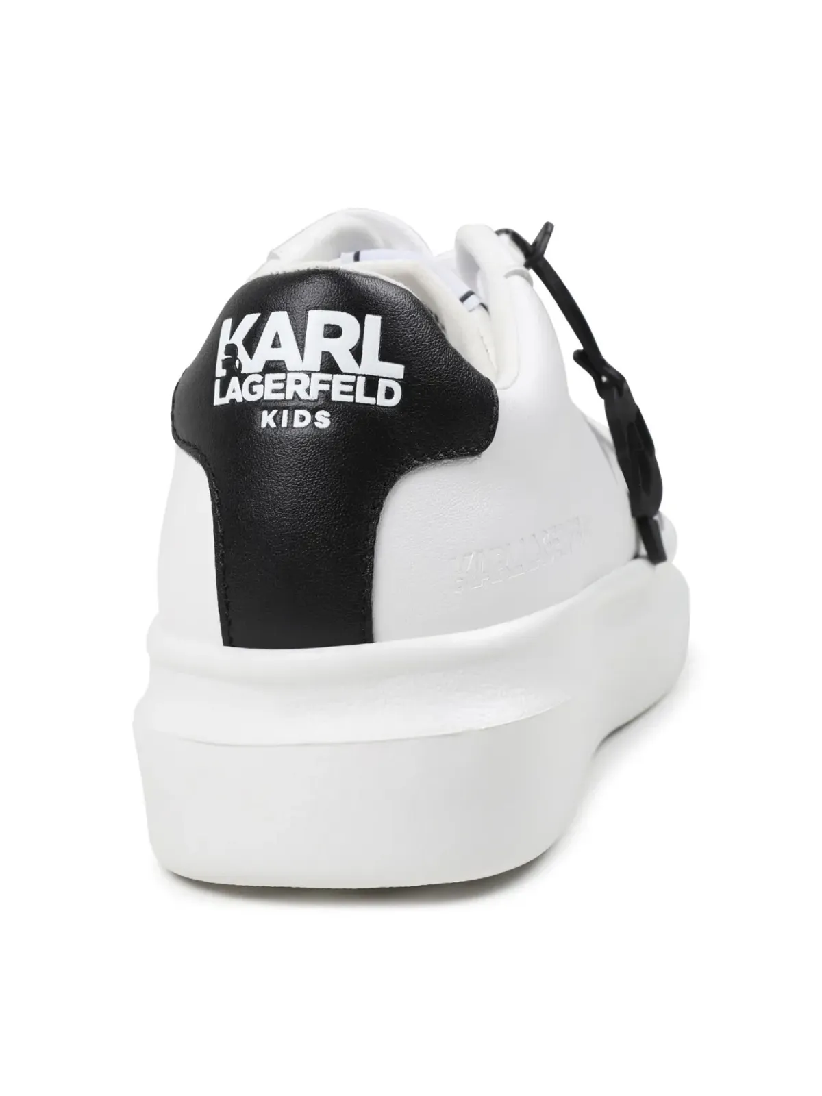Karl Lagerfeld Kids ロゴプリント レザー スニーカー - 画像3