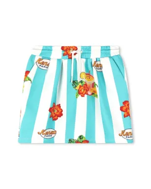 Kenzo Kids グラフィックプリント コットンスカート - サムネイル1