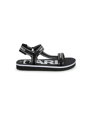 Karl Lagerfeld Kids ロゴプリント オープントゥ サンダル - サムネイル2