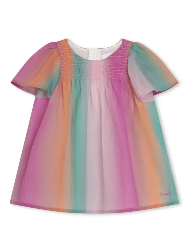 Chloé Kids Chloé Kids グラデーション風スモックドレスの商品画像