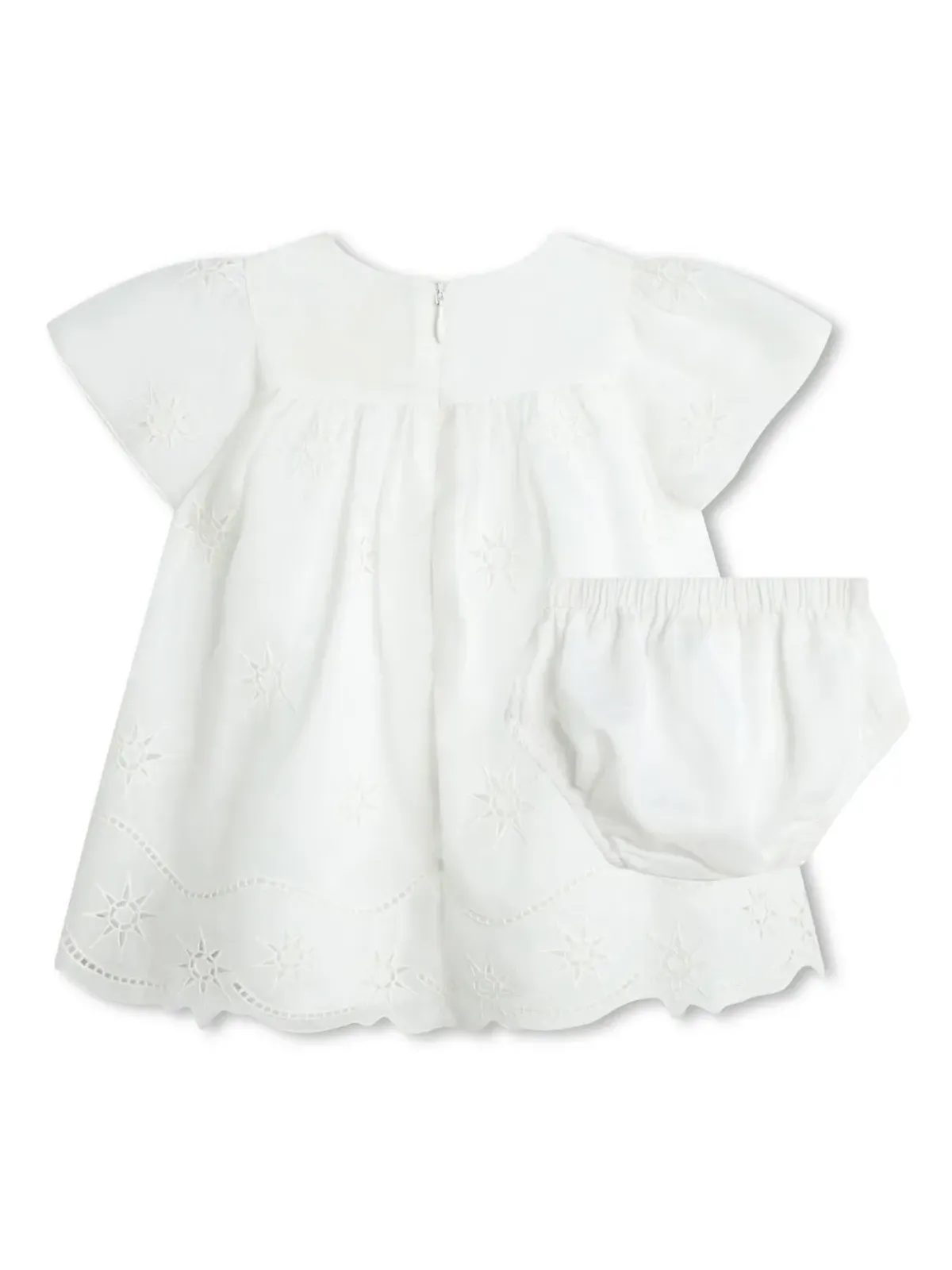 Chloé Kids ショートスリーブ オーガニックコットン ドレスセット - 画像2