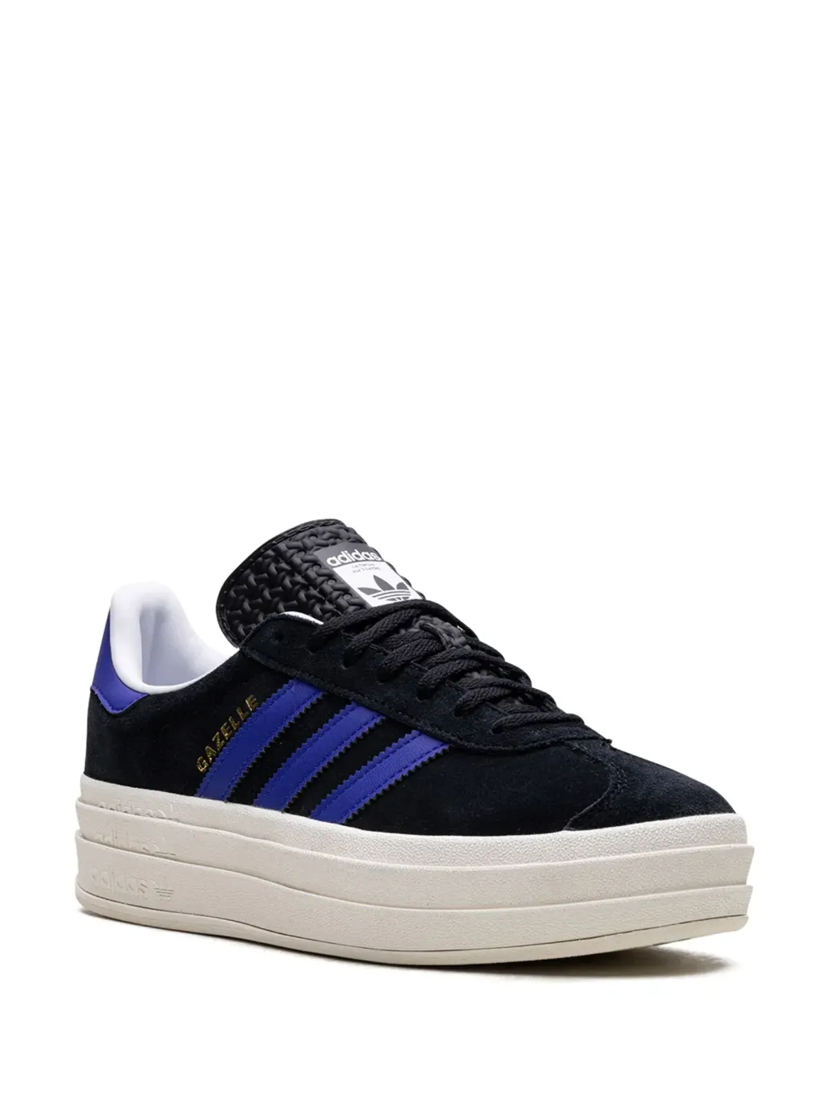 adidas Gazelle Bold ブラック/ルシッドブルー スニーカー - 画像2